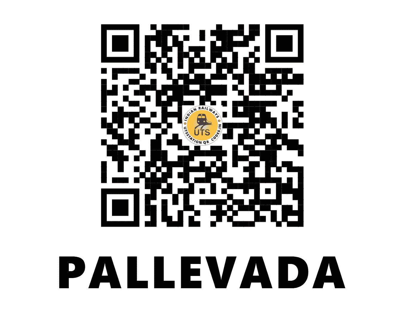 UTS QR Code for PALLEVADA - PLVA (SC - ANDHRA PRADESH)